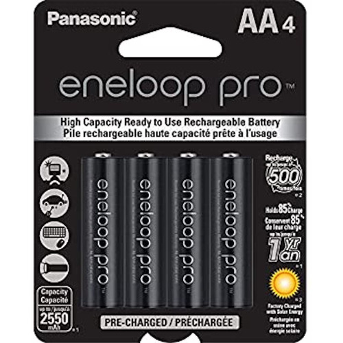 Pila recargable AA Panasonic Eneloop Pro BK-3HCCA Cilíndrica - pack de 4 unidades