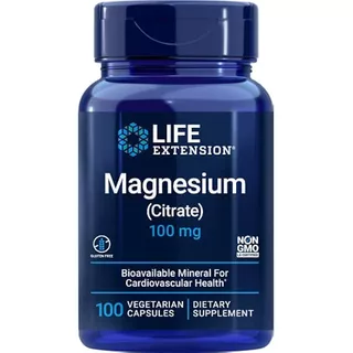Life Extension Magnesium Citrate 100 Mg Vegetarian Capsules,