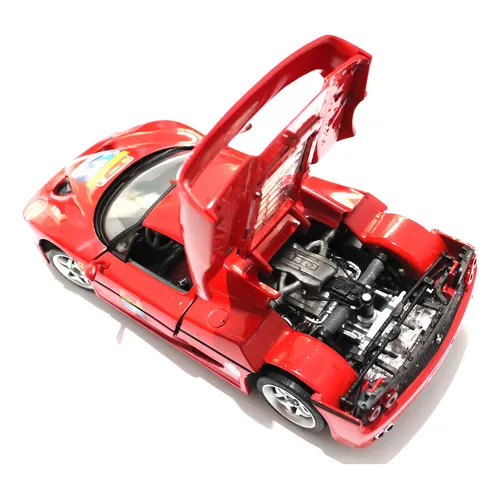 Miniatura Ferrari F50 1995 1:18 Hot Wheels Vermelha 60 Anos