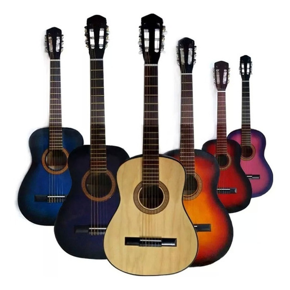 Guitarra Criolla Niña Colores Ideal Para Aprender