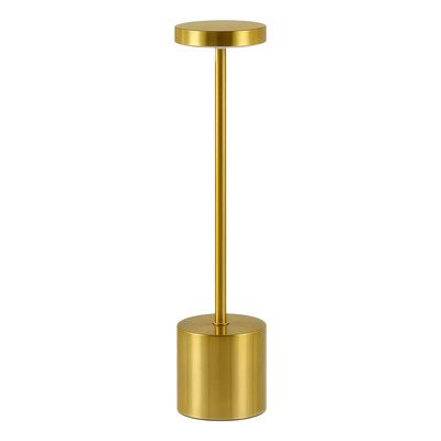 Pack X 2 Lampara Velador Tactil Dorado Cct Deco Luz Desing Dorado