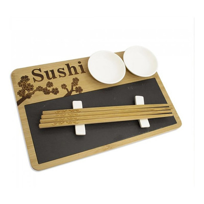 Set Sushi Akashi Bamboo 10 Piezas Cerámica 92681 Bazarnet. P