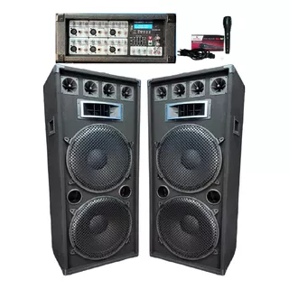 2 Columna 15 2400w 3 Vias+c/ Potenciada 6 Canales Bluetooth