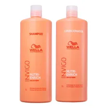 Kit Wella Invigo Nutri-Enrich Shampoo 1L + Condicionador 1L