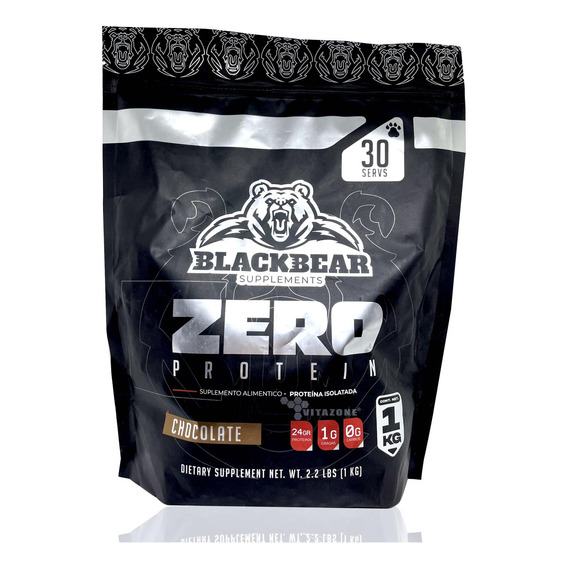 Proteína Zero Carbs 1 Kg Chocolate 30 Serv Isolatada Blackbe