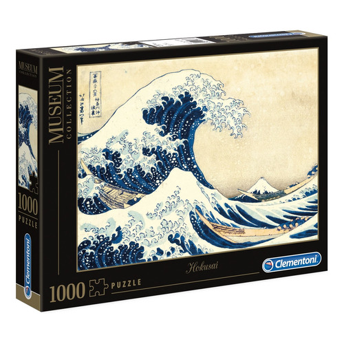 Rompecabezas Clementoni Museum Collection Hokusai  - La Grande Onda 39378 de 1000 piezas