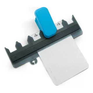 Mini Pinza Perforadora Para Anillo-disco Expansión Color Celeste Forma De La Perforación Hongo