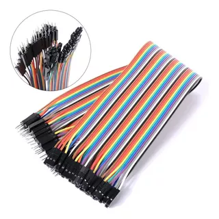 40 Cables Jumpers Dupont H-h M-m H-m 30cm Arduino Raspberry