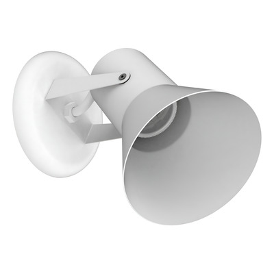 Aplique 1 Luz Movil 580/1 Blanco Metalico Apto Led E-27 