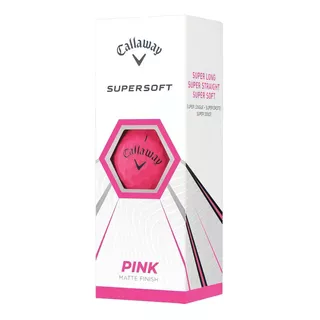 Pelotas De Golf Callaway Supersoft Rosas X3 Color Rosa