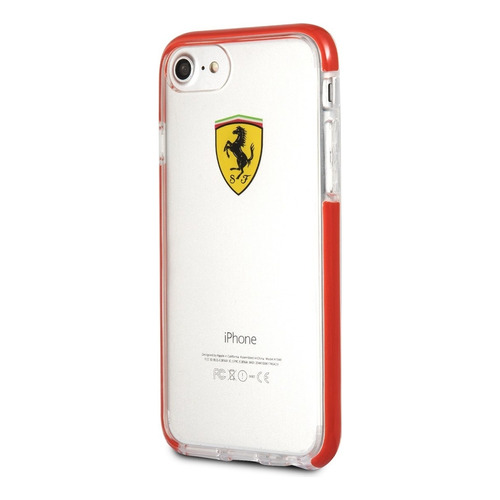 Funda Case Ferrari Cristal/rojo Compatible iPhone SE 3