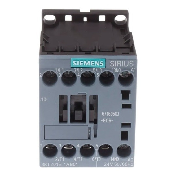 3rt2015-1ab01 Siemens Contactor 7amps Bob:24vac S00 C-1na