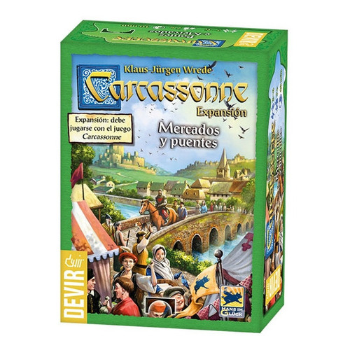 Carcassonne Mercados Y Puentes Expansión Juego De Mesa Devir