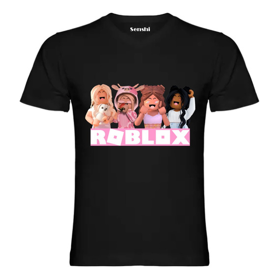 Polera Roblox Niñas Estampada Dtf Cod 001