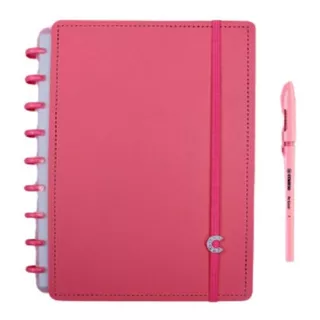 Caderno Inteligente Médio Pink All 80 Folhas Cimd3097