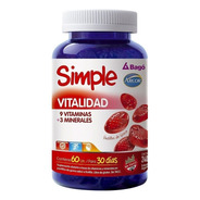 Suplemento En Comprimidos Laboratorios Bagó  Simple Vitalidad Vitaminas