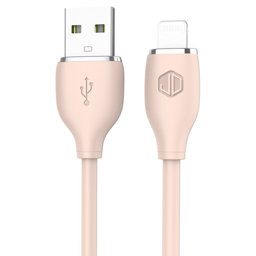 Cable De Datos Jd D-23 Usb Compatible iPhone Carga Rápida Color Rosa