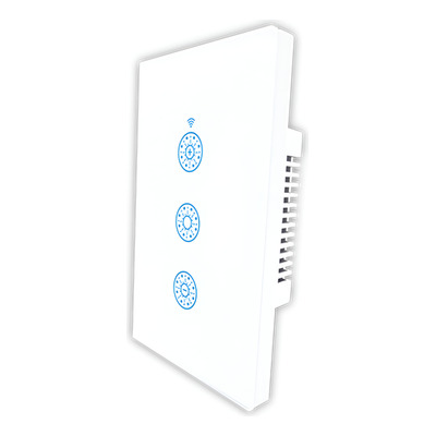 Interruptor Smart Dimerizable Blanco Tapa Vidrio Tbcin Blanco