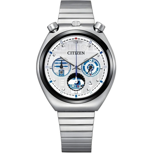 Citizen An3666-51a Tsuno Chrono Star Wars R2d2 Color de la correa Plata Color del bisel Plata Color del fondo Blanco