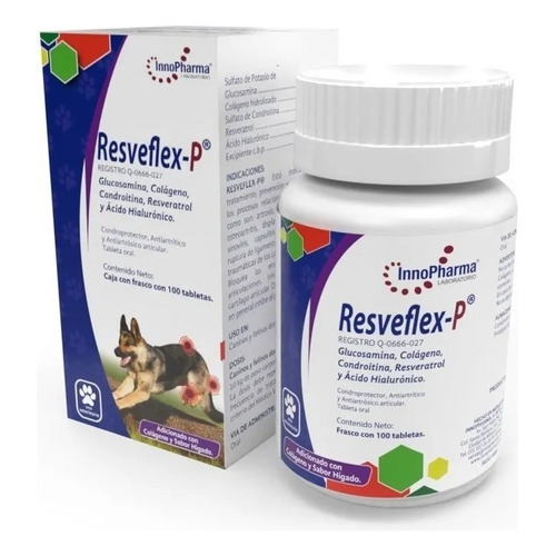 Resveflex-p 100 Tab Condroprotege Articulaciones Perro/gato 