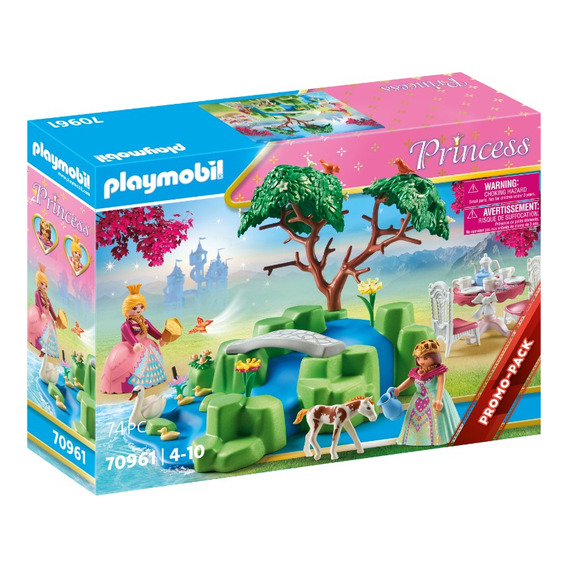 Figura Armable Playmobil Pícnic De Princesas Con Potro 74 Pc