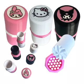 Picador Grinder C/contenedor Sanrio Kitty Kuromi X5 Uni