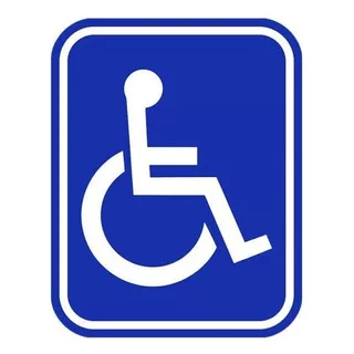 2 Letreros Para Discapacitados Y 2 Pegatinas De Consejos