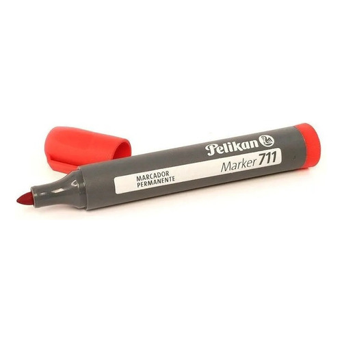 Marcador Pelikan 711 Marker Recargable X Unidad Pelikan Color Rojo