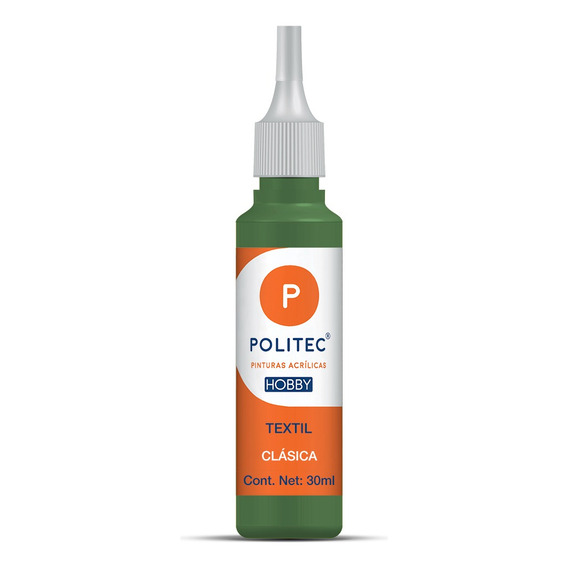 Pintura Textil Acrílica Politec Clásica Linea Hobby 30 Ml - 