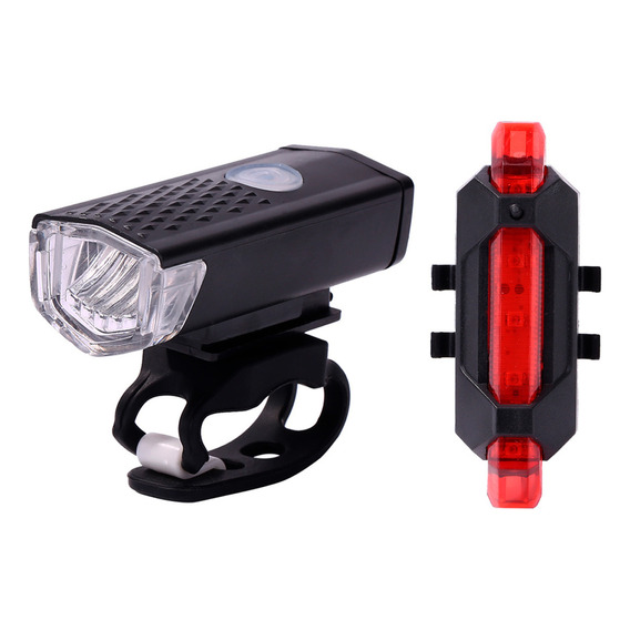 Luces Led Bicicleta Delantera Trasera Recargable Seguridad