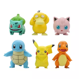  Pokémon Set De 6 Figuras De Colección 