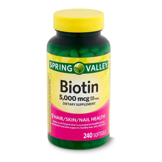 Biotina Biotin Softgel X 240cap Caida Del Cabello, Alopecia