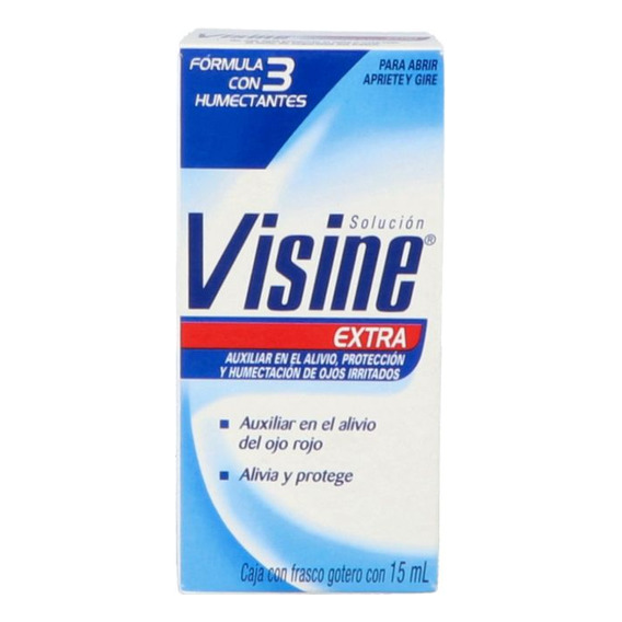 Visine Extra Frasco Con Gotero Solución Con 15 Ml