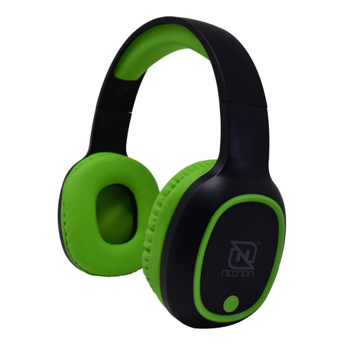 Audífonos Necnon Nbh-04 Pro Negro Y Verde /v Color Negro/Verde