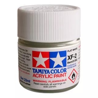 Pintura Acrílica De 23 Ml Xf2 Matt White By Tamiya # Xf2