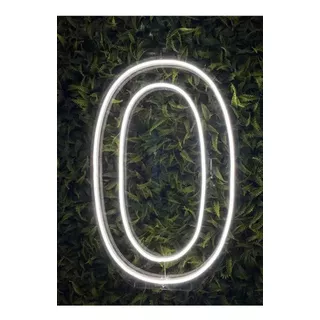 Placa Luminosa Neon Led - Números Do 0 A 9 - 50cm De Altura 