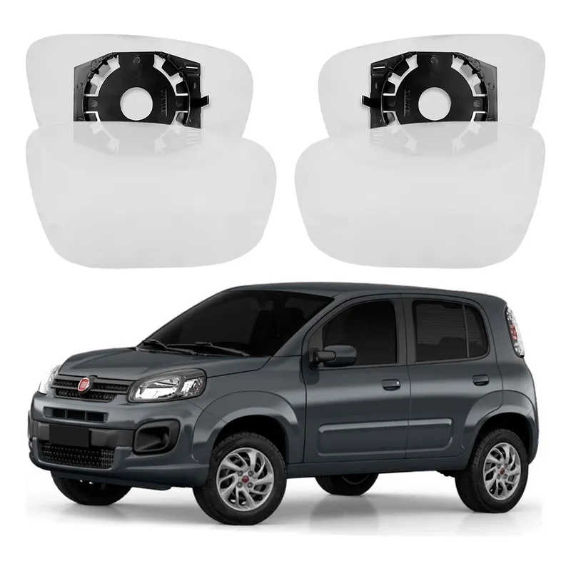 Par Lentes Retrovisor Uno 1.0 1.3 2017 A 2021