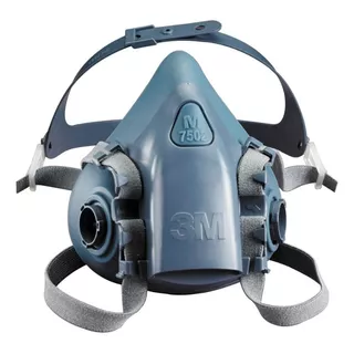 Mascara Respirador Siliconado 7502 Media Cara 3m