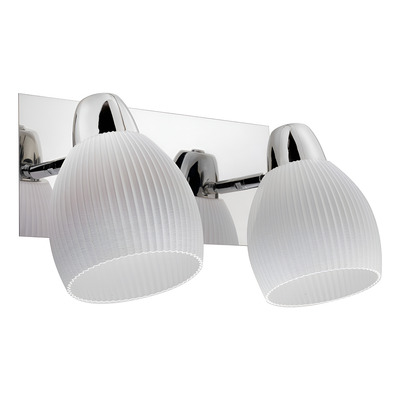 Aplique 2 Luces Bella Movil Acero Cromo 3d Apto Led E27