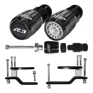 Kit Slider Dianteiro E Traseiro Yamaha R3 2023 A 2024 Preto 