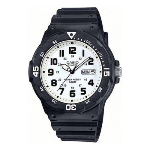 Reloj Casio Hombre Mrw-200h-7b Ultimo Disponible Color de la malla Negro 1B Color del bisel Negro Color del fondo Blanco