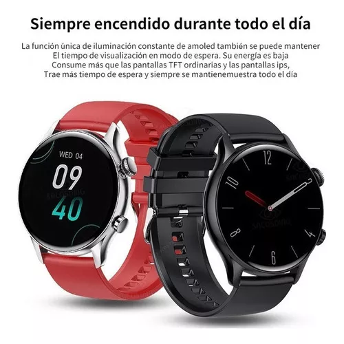 Reloj Inteligente Hombre Nfc Llamado Bluetooth Para Xiaomi Color De La  Malla Silver Steel A