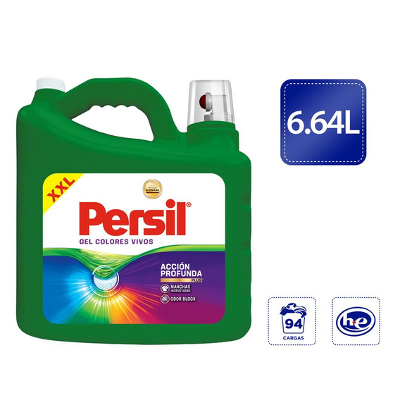 Detergente Liquido Persil Colores Vivos 6.64l