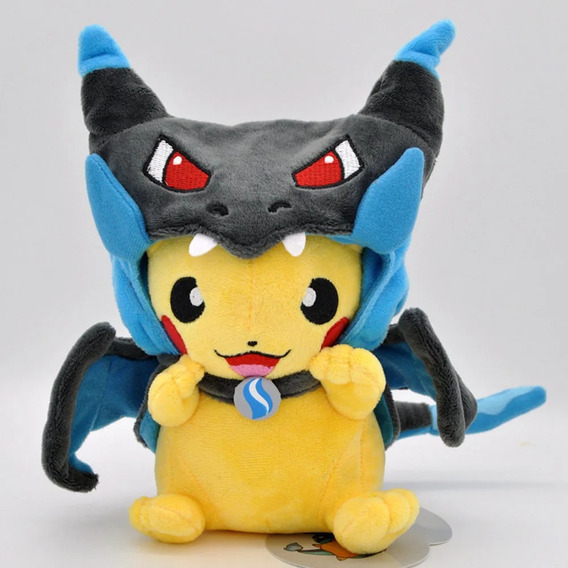  Peluche Pokémon Pikachu Mega Charizard X