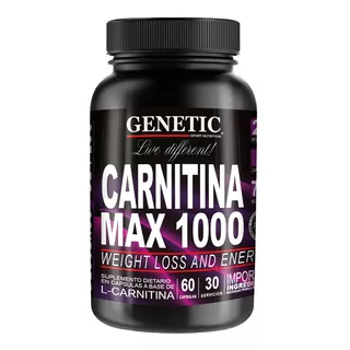 #1 Energía Rápido Quemador Grasa Abdominal Carnitina Genetic