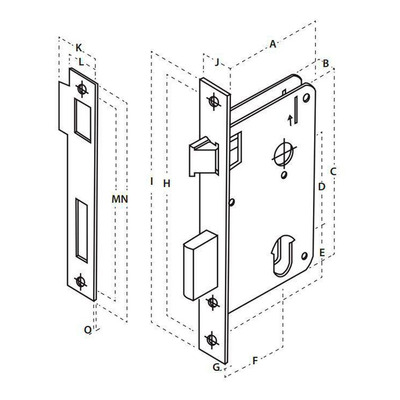 Fechadura Inox Premium 40mm Banheiro 2800/71 Ip Aliança