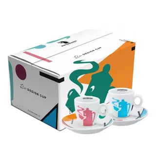 Hausbrandt Set 6 Tazas Espresso Línea Diseño 70 Ml C/u / Qtq