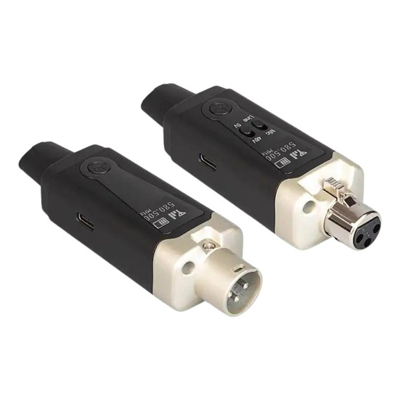 Conversor A Microfono Inalambrico Xlr Con Adaptador Plug