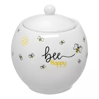Meleira Abelhinha 350ml Em Porcelana Honey Bee Happy Promo