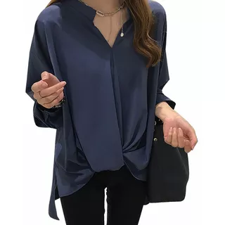 Blusa De Moda Casual Elegante Manga Larga Para Dama